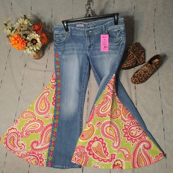 1577 Jeaniemade Size 11/12 Maurices Bell-Bottoms - Picture 1 of 4